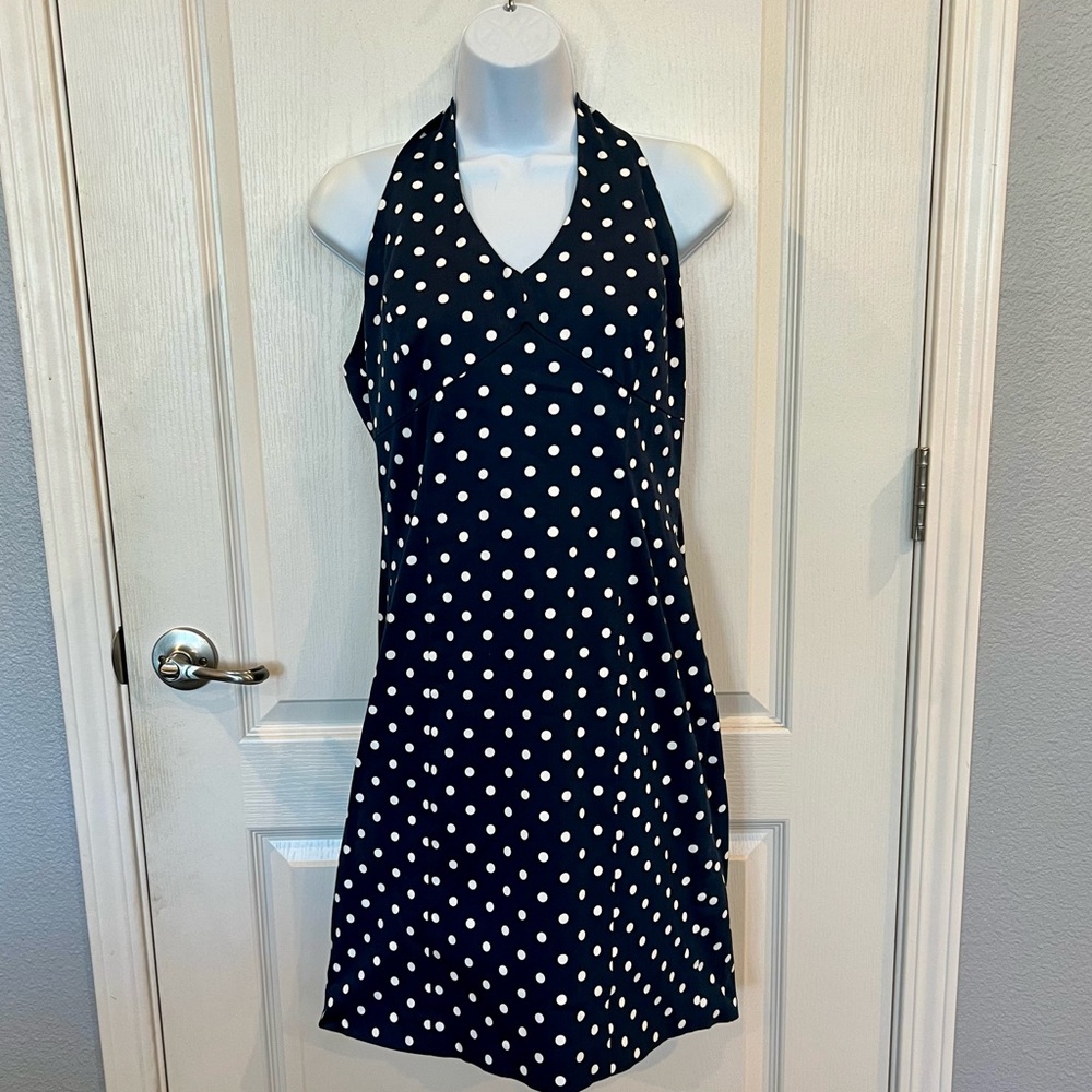 Jones New York Navy Polka Dot Dress
1E